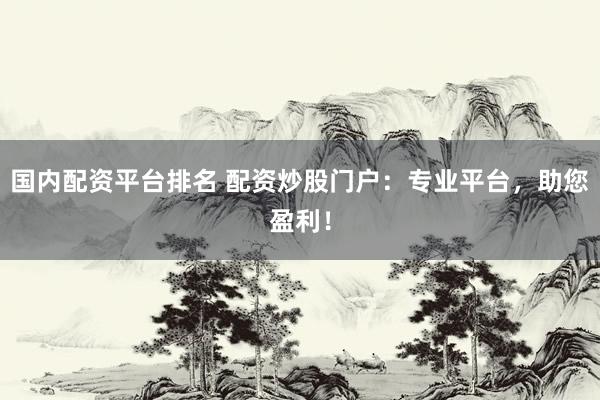 国内配资平台排名 配资炒股门户：专业平台，助您盈利！