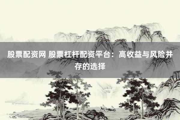 股票配资网 股票杠杆配资平台：高收益与风险并存的选择