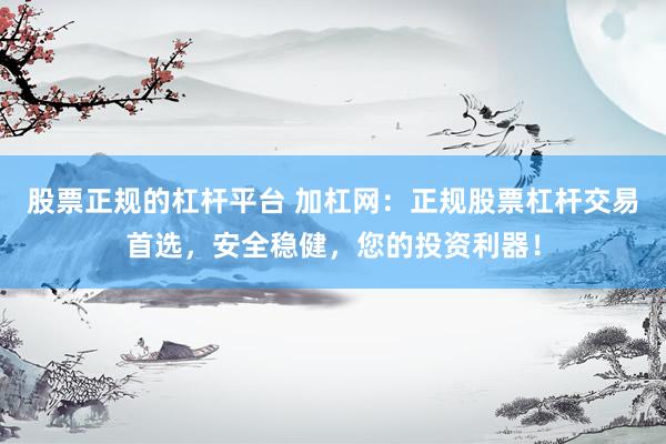 股票正规的杠杆平台 加杠网：正规股票杠杆交易首选，安全稳健，您的投资利器！