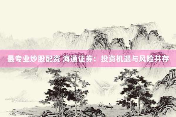 最专业炒股配资 海通证券：投资机遇与风险并存