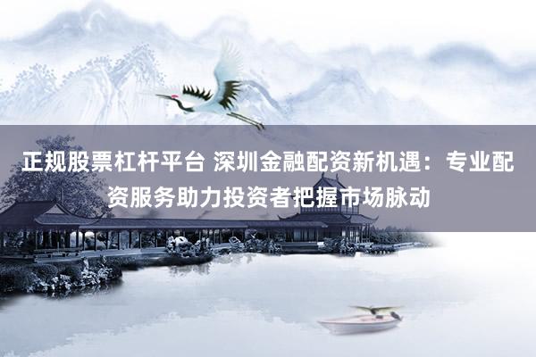 正规股票杠杆平台 深圳金融配资新机遇:专业配资服务助力投资者把握市场脉动