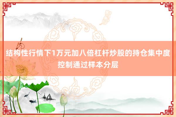 结构性行情下1万元加八倍杠杆炒股的持仓集中度控制通过样本分层